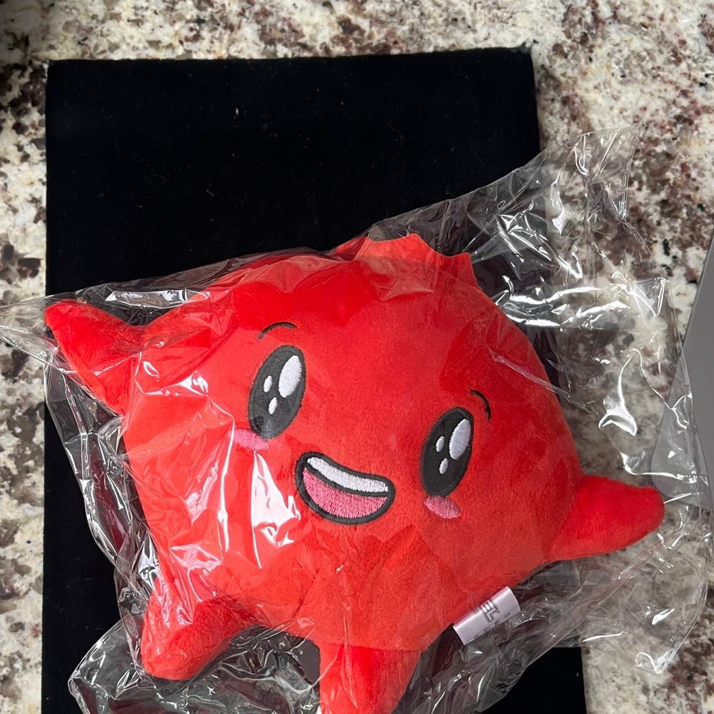 Brand New Cute Red Star Plush Toy Still in wrapping GFUEL Character)